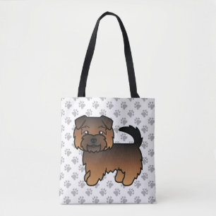 Tote Bag Norfolk Terrier poil hérissé dessin animé Chien &