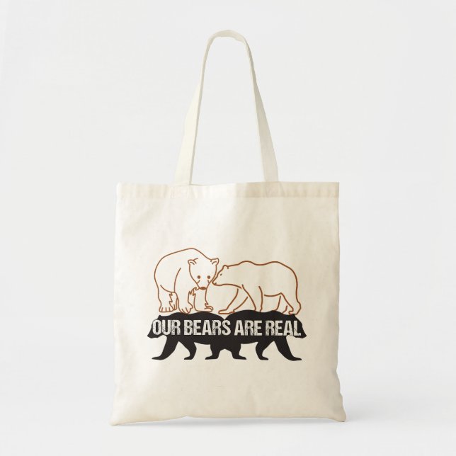 Tote Bag Nos ours sont réels.w (Devant)