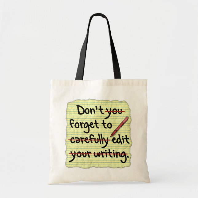 Tote Bag Note de rappel de l'éditeur (Devant)