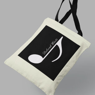 Tote Bag Note musicale graphique personnalisée