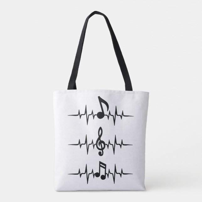 Tote Bag Notes de musique (Dos)