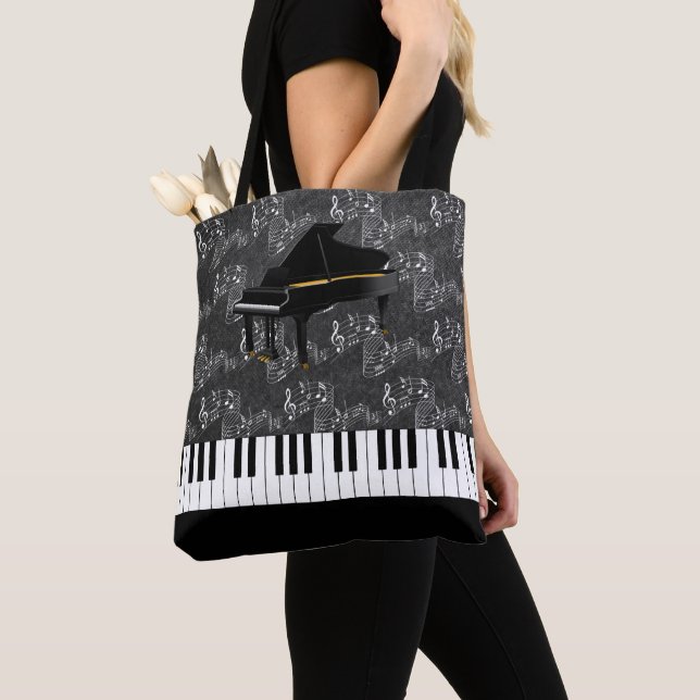 TOTE BAG NOTES MUSICALES (De près)