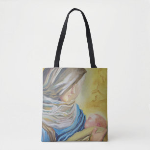 Tote Bag Notre Dame du Silence tenant le bébé Jésus