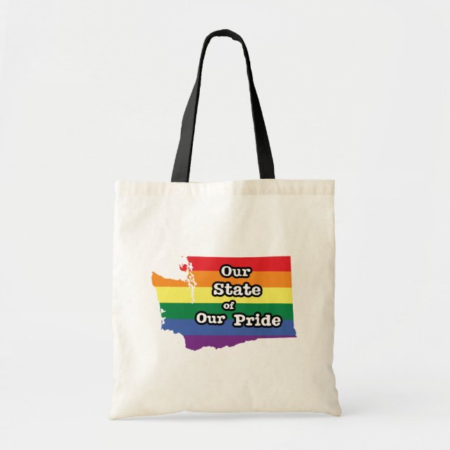 Tote Bag Notre état de notre fierté | Washington (Devant)