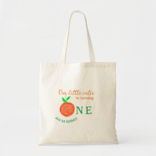 Tote Bag Notre petite cuite orange un agrumes d'anniversair
