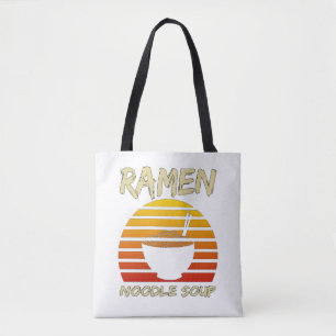 Tote Bag Nouilles japonaises de Kawaii de soupe de nouilles