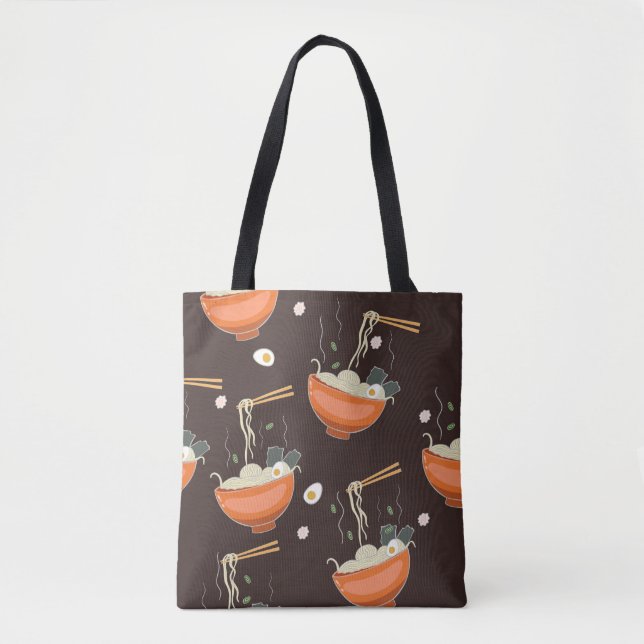 Tote Bag Nouilles Ramen : Graphiques Vintages (Devant)