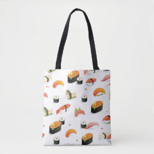 Tote Bag Nourriture japonaise : Motif de sushi