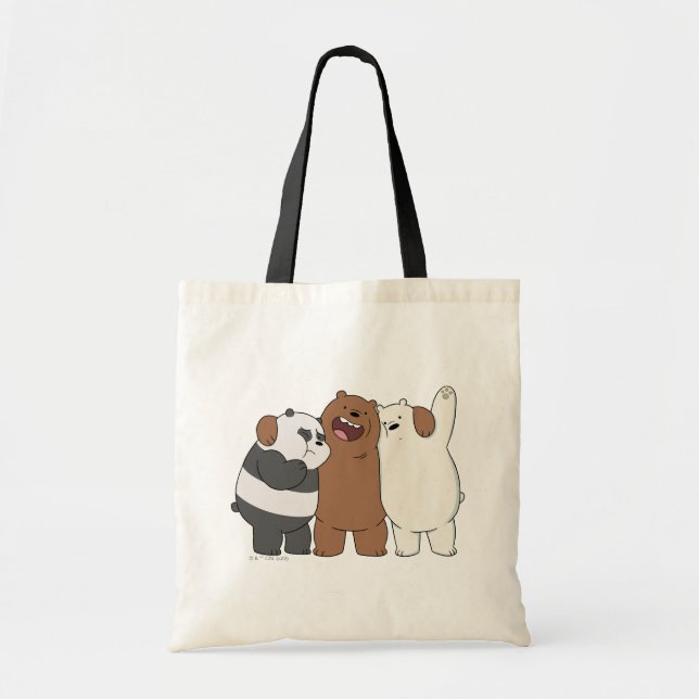 Tote Bag Nous, Groupe Ours Nus Hug (Devant)
