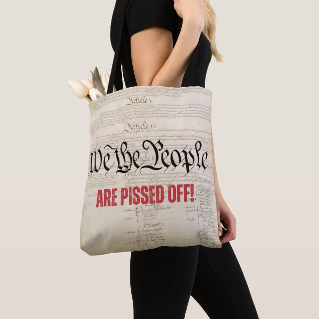 Tote Bag Nous, le peuple, sommes mis en colère par la Const (De près)