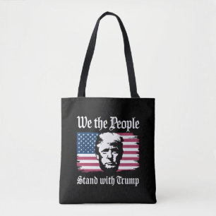 Tote Bag Nous Le Peuple Soutenons Donald Trump Soutien 2024