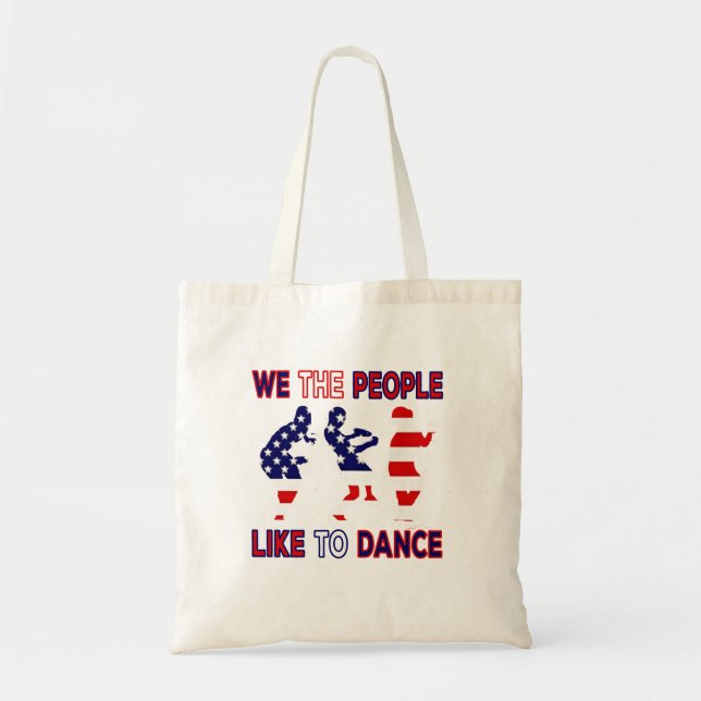 TOTE BAG NOUS, LES GENS, AIMONS FAIRE LA FÊTE. (Devant)