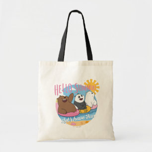 Tote Bag Nous Ours Nus - Bonjour été! Amusons-nous