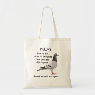 Tote Bag Nous pouvons en apprendre beaucoup sur les pigeons