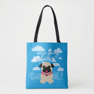 Tote Bag Nous sommes carlin allant Fourre-tout de voyage