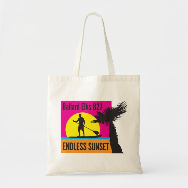 Tote Bag NOUVEAU BAR FUNDRAISER Coucher de soleil sans fin (Devant)