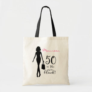 Tote Bag Nouveau cadeau Black 50th Birthday