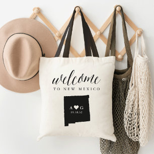 Tote Bag Nouveau-Mexique Mariage Silhouette État Bienvenue 