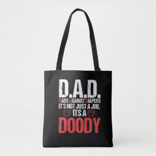 Tote Bag Nouveau papa contre la couche papa papa adulte