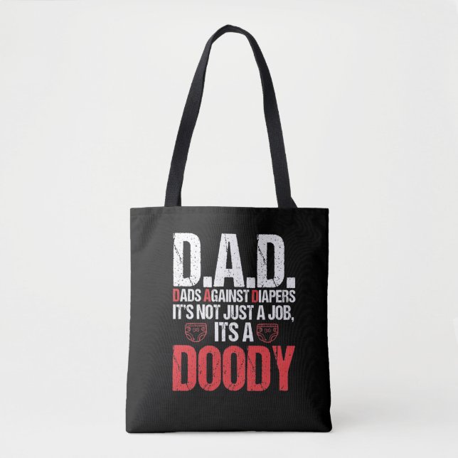 Tote Bag Nouveau papa contre la couche papa papa adulte (Devant)