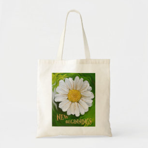 Tote Bag Nouveaux débuts - Puissance de fleur marguerite