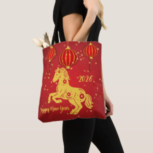 Tote Bag Nouvel An lunaire 2026 Année du cheval