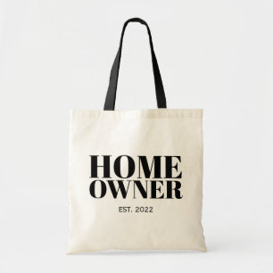 Tote Bag Nouvel établissement d'une nouvelle maison noire