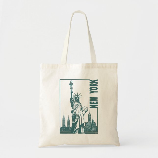 Tote Bag Nouvelle York-Statue de la liberté (Devant)