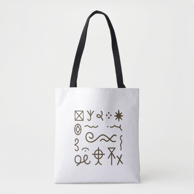 Tote Bag Nsibidi Ancient African  (Devant)