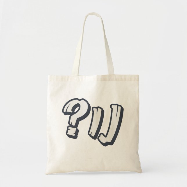 Tote Bag "NU ?" yiddish - L'expression juive parfaite (Devant)