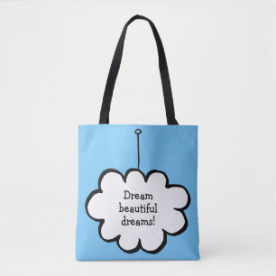 Tote Bag Nuage personnalisé sur une ficelle