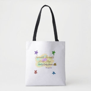Tote Bag Nuages arc-en-ciel scintillent Twinkle Little Star