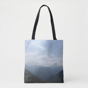 Tote Bag Nuages sur la photographie ciel bleu des collines