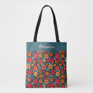 Tote Bag Nuances de Saffran et de Bleu