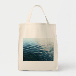 Tote Bag Nuances d'eau bleue Photographie de la nature Abst