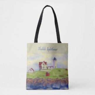 Tote Bag Nubble Lighthouse Maine, Cape Neddick, York Maine