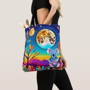 Tote Bag Nuit au clair de lune pour koala
