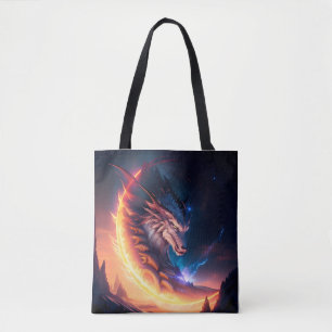 Tote Bag Nuit de feu Dragon Scape