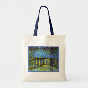 Tote Bag Nuit étoilée au-dessus de la rivière le Rhône 