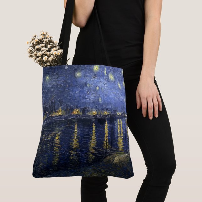 Tote Bag Nuit étoilée par van Gogh (De près)