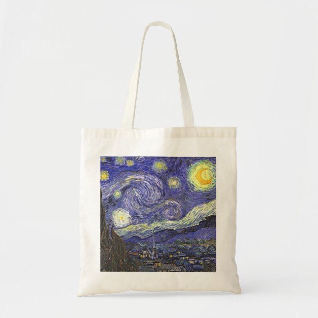 Tote Bag Nuit étoilée par Vincent van Gogh (Devant)