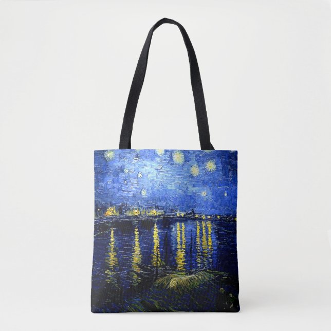 Tote Bag Nuit étoilée sur le Rhône (Devant)