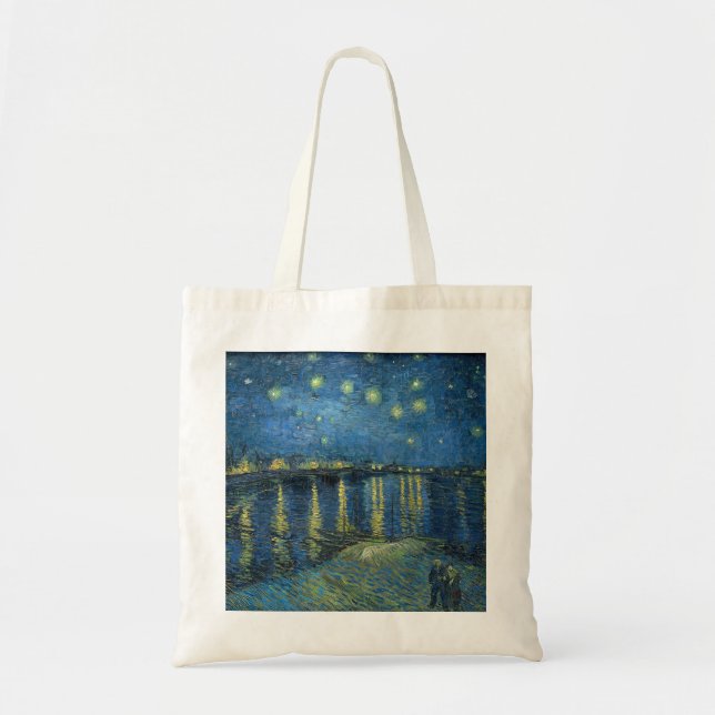 Tote Bag Nuit étoilée sur le Rhône (Devant)