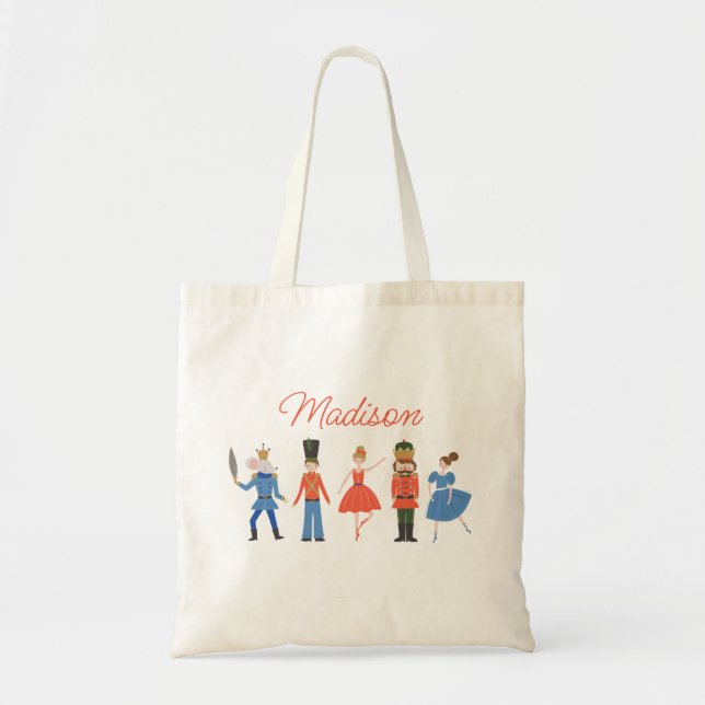 Tote Bag Nutcracker mignon Noël personnalisé (Devant)