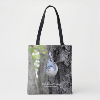 Tote Bag Nuthatch Fourre-tout à poitrine blanche 