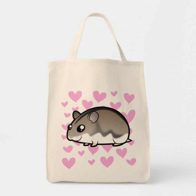 Tote Bag Nwarf Hamster Love (Devant)
