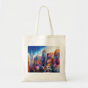 Tote Bag NYC Skyline Art Abstrait