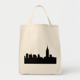Tote Bag NYC Skyline Silhouette, Empire State Bldg