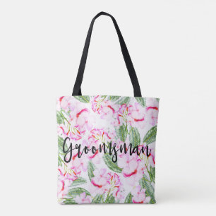 Tote Bag Oasis Tropical Botanique Vert Rose GROOMSMAN