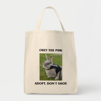 Tote Bag Obéissez l'épicerie Fourre-tout de patte